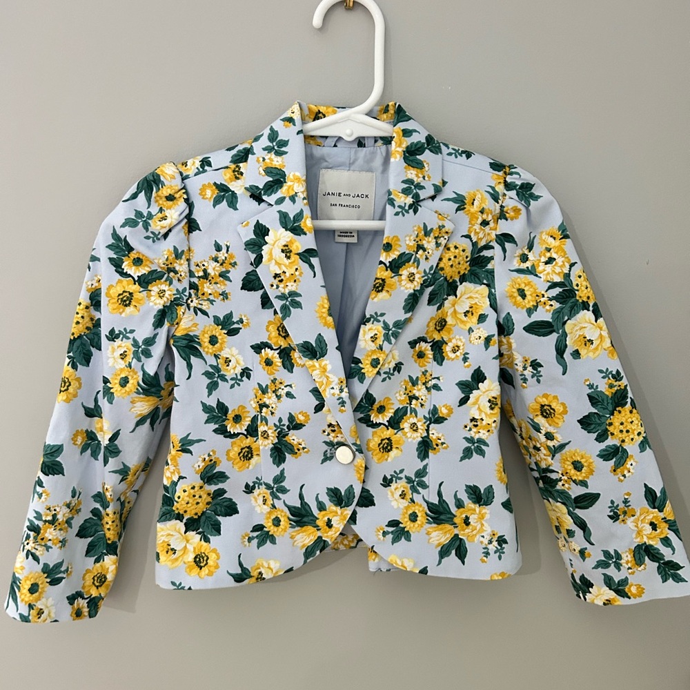 Janie & Jack Floral Sateen Jacket